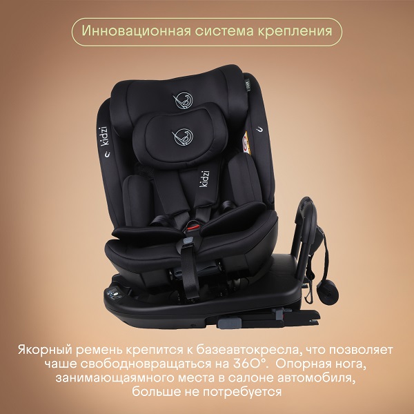 Автокресло 0+/1/2/3 KIDZI SPIN PLUS 360 i-SIZE