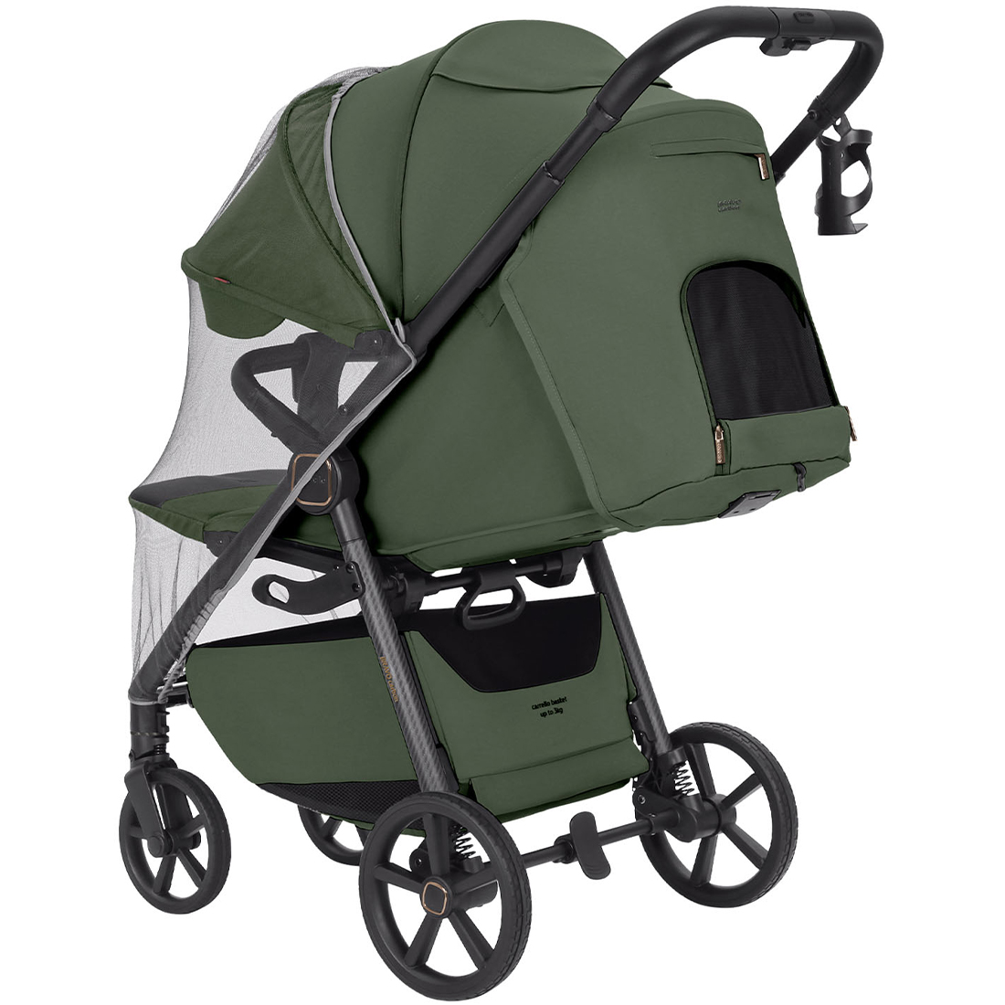 Коляска прогулочная CARRELLO Bravo carbon CRL-5530