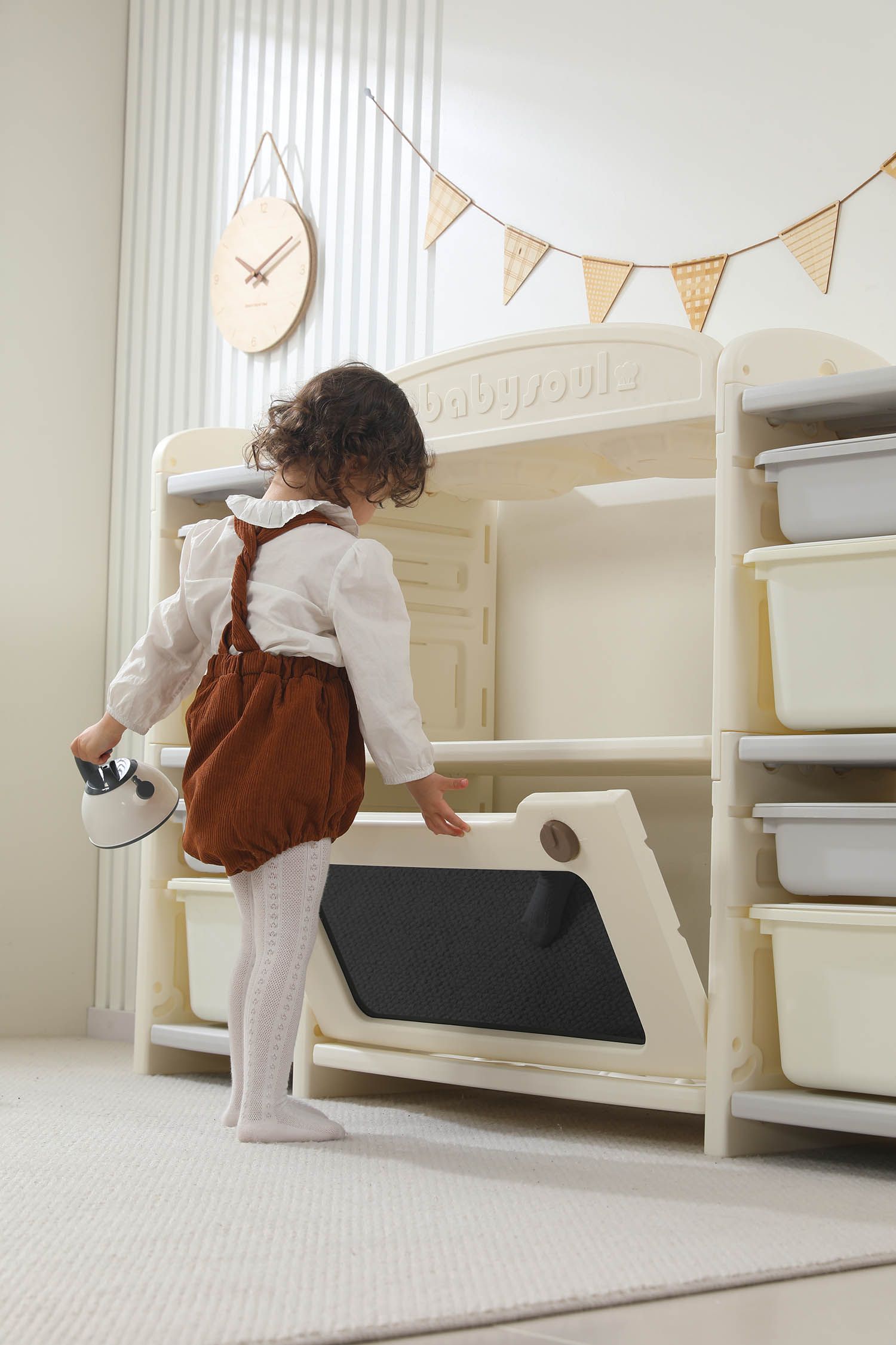 Кухня детская UNIX Kids Cook & Store 8 Grey PKTNC&S8GRY 48 элементов