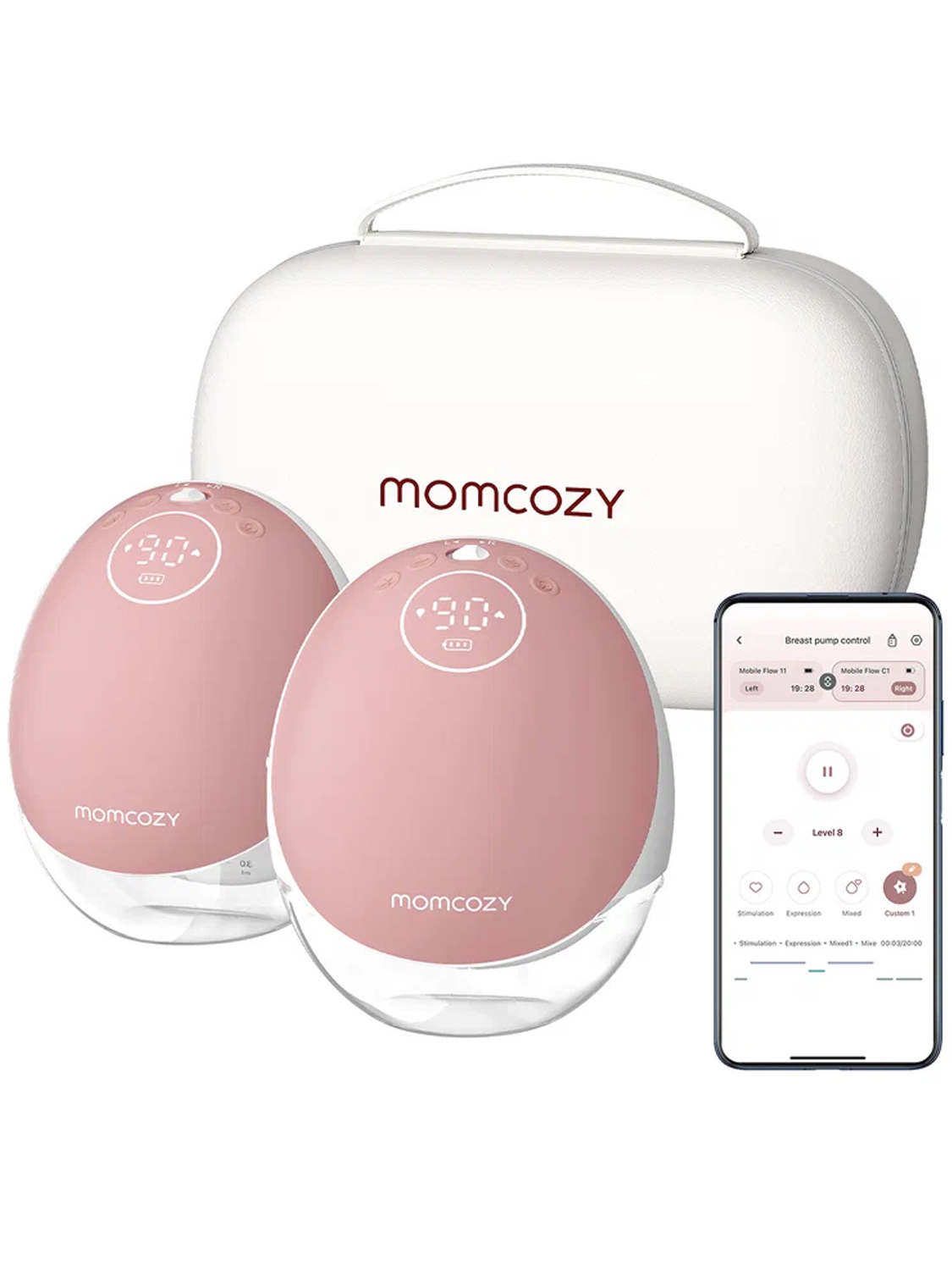 Молокоотсос Momcozy беспроводной портативный электрический BP223 2 шт.