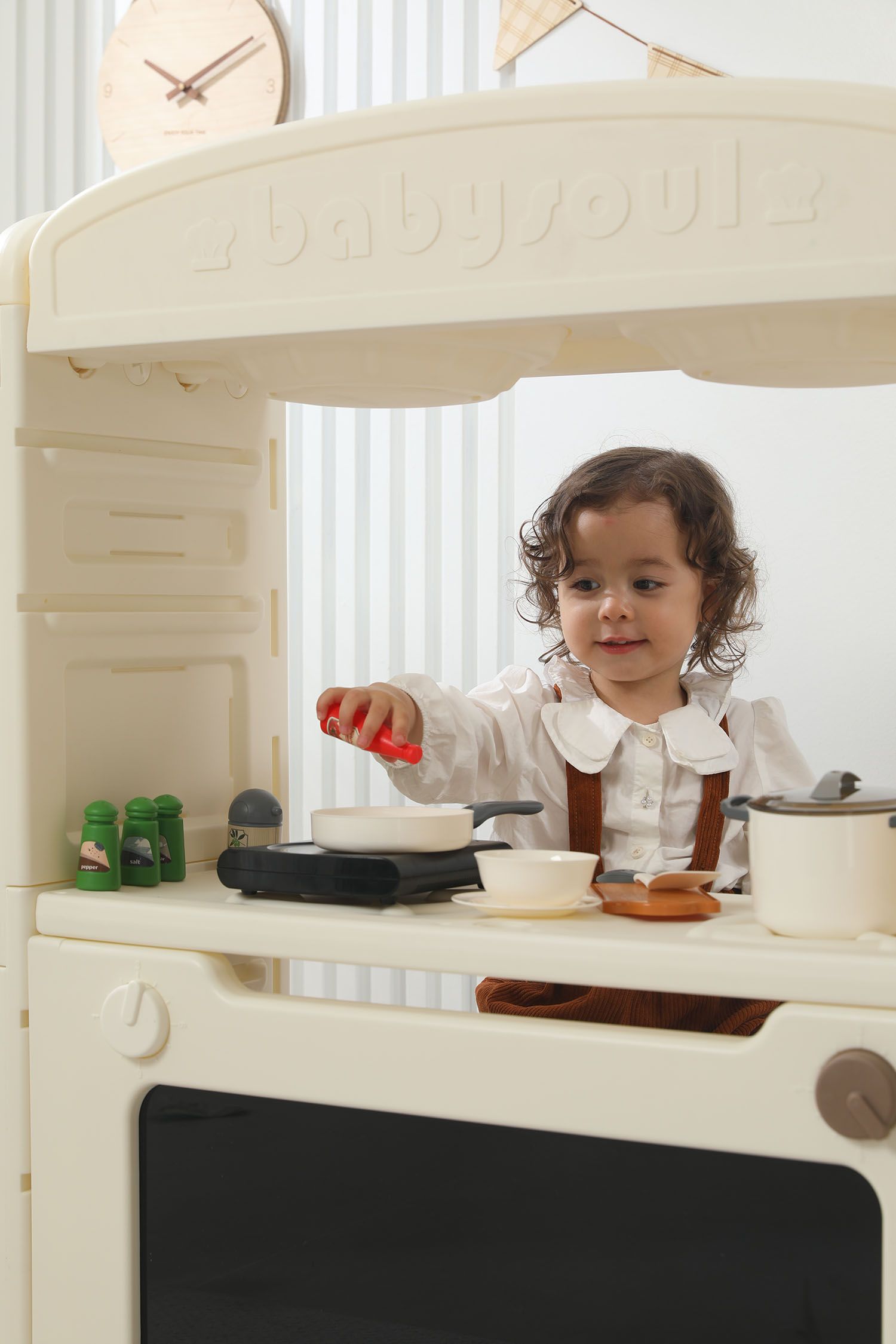 Кухня детская UNIX Kids Cook & Store 2 Grey PKTNC&S2GRY 48 элементов