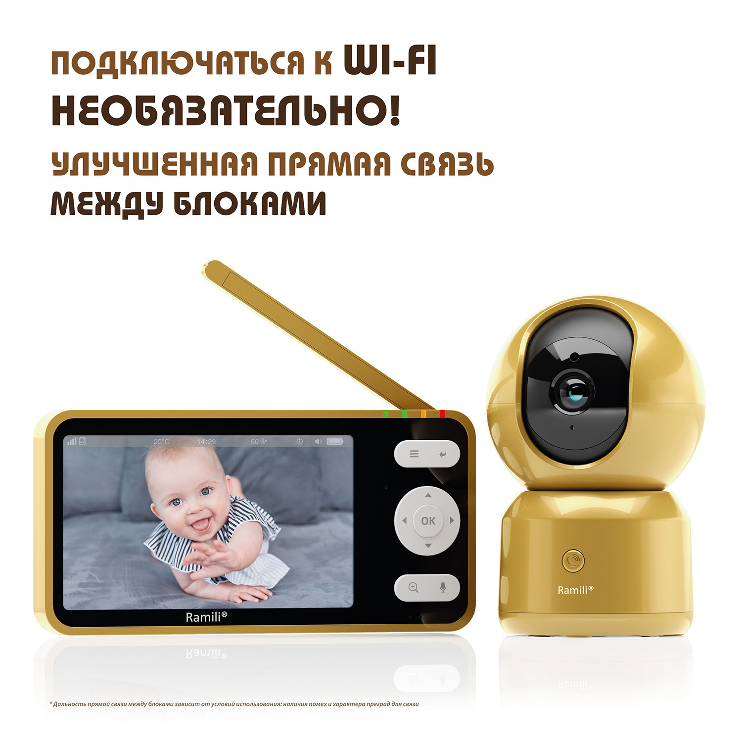 Видеоняня Ramili Baby RV1500X4GOLD